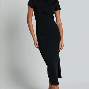 Elegant Black Midi Dress